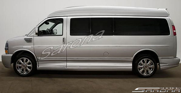 Custom Chevy Express Van  Side Skirts (2003 - 2024) - $2450.00 (Part #CH-022-SS)